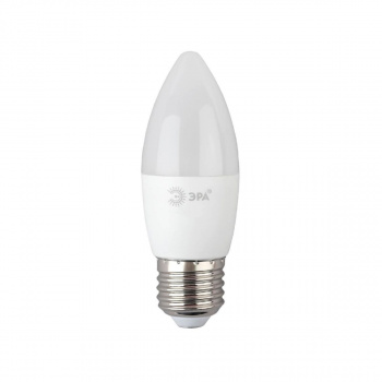 Лампа светодиодная B35-10W E27 6500К, холодный белый, ЭРА ЭКО (свеча)