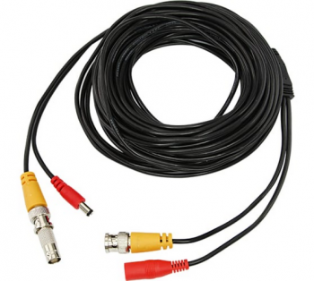 Соединительный кабель для систем видеонаблюдения REXANT bnc + dc питание, длина 18 метров