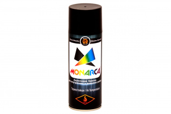 Краска-спрей Monarca термостойкая 600°С Черный, 520 мл