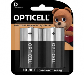 Батарейки Opticell Basic LR20 к-т 2шт