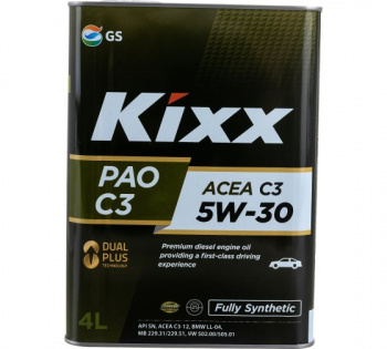 Масло моторное 5W30 SN/CF C3-12 KIXX PAO 1л Синтетическое
