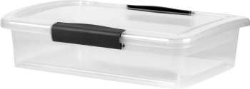 Ящик для хранения Keeplex Vision с защелками 5л 37х27,4х9,5см прозрачный кристалл
