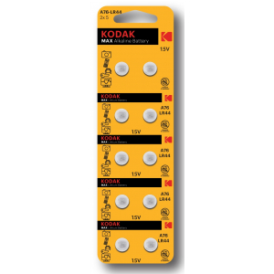 Батарейки Kodak AG13 (357) LR1154, LR44 [KAG13-10] MAX Button Cell 10шт