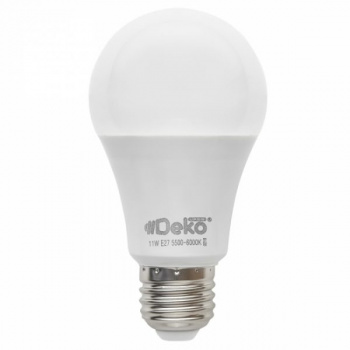 Лампа  светодиодная А60 Е27 11Вт 1200лм 4000К, нейтральный белый DEKOlabs