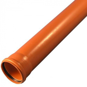 Труба для наружной канализации, D 110х3,4 (3,2) мм, 1 метр, SN 4