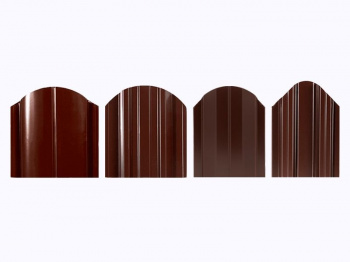 Забор "Пикет" (0,45, 8017 шоколад, 1 700) односторонний