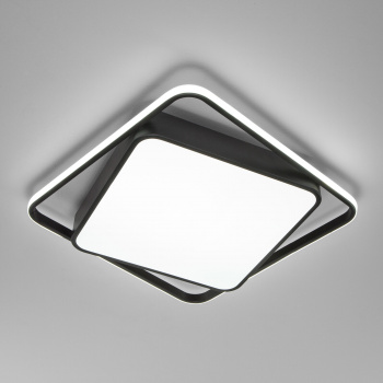 Светильник потолочный светодиодный Jeremy, чёрный 3300-6500К,107W 19 м2  
