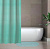Набор для ванной "Селест", штора 180*180 см, ковер 38х69 см, цвет голубой