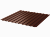 Профнастил С8 1,2х2м 0,45мм Шоколад RAL8017