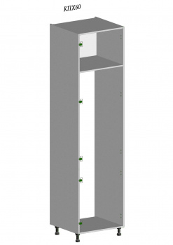 Каркас пенала под холодильник высокий (бел сканд) 600