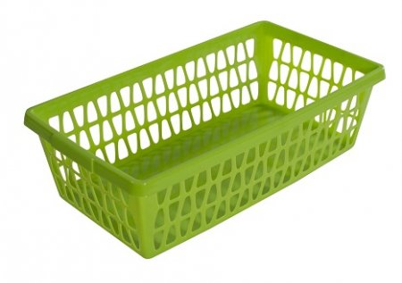 С712 Корзина для хранения прямоугольная пластик колор ВЕЛЕТТА 7х25х14см