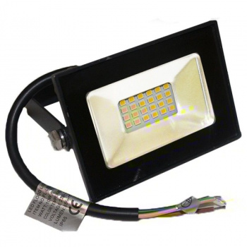 Прожектор светодиодный FL-LED Light-PAD 10Вт, 4500К 850Лм AC220-240В, Plastic Black