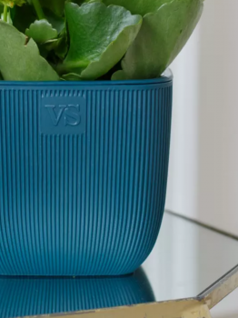 Горшок с дренажной системой Фабио VipSet 4.7 л синий