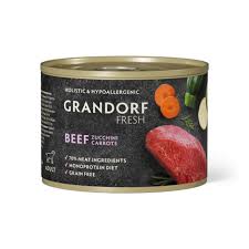 Корм Grandorf Fresh конс д/соб Паштет/Говядина/Цукини/Морковь 200г