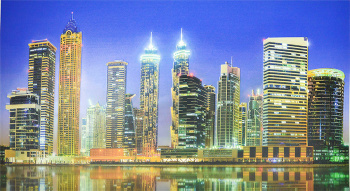 Фартук- панно Вечерний Дубай 602х1002мм