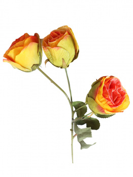 Букет искусственных цветов Желтая Роза из ткани 51х10х5см