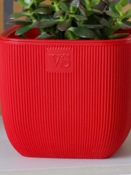 Горшок с дренажной системой Фабио VipSet 1,95 л красный