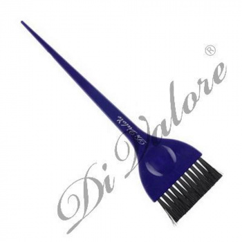Кисть для окрашивания волос большая на длинной ручке/ серия "Spazzole"/ синяя/ длина 21см