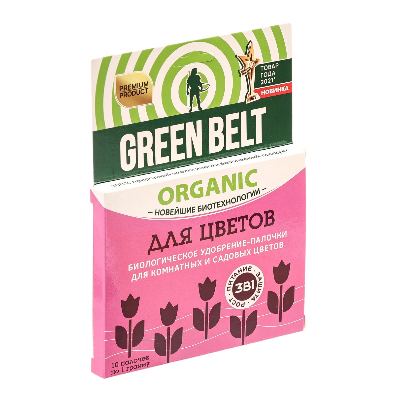 10530259 Удобрение в  палочках для цветов, Грин Бэлт, 10 шт