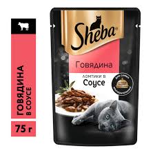 Влажный корм SHEBA Ломтики в соусе Говядина 75 г