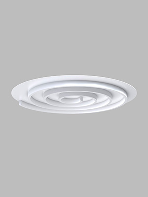 Люстра потолочная V2096-0/1PL, LED 45Вт, 3900-4200К, 14м2, цвет белый