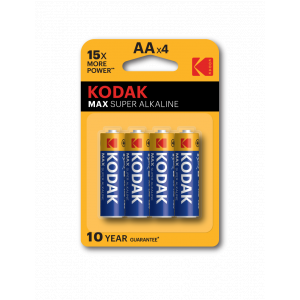 Батарейки Kodak LR6-4BL MAX SUPER Alkaline 4шт