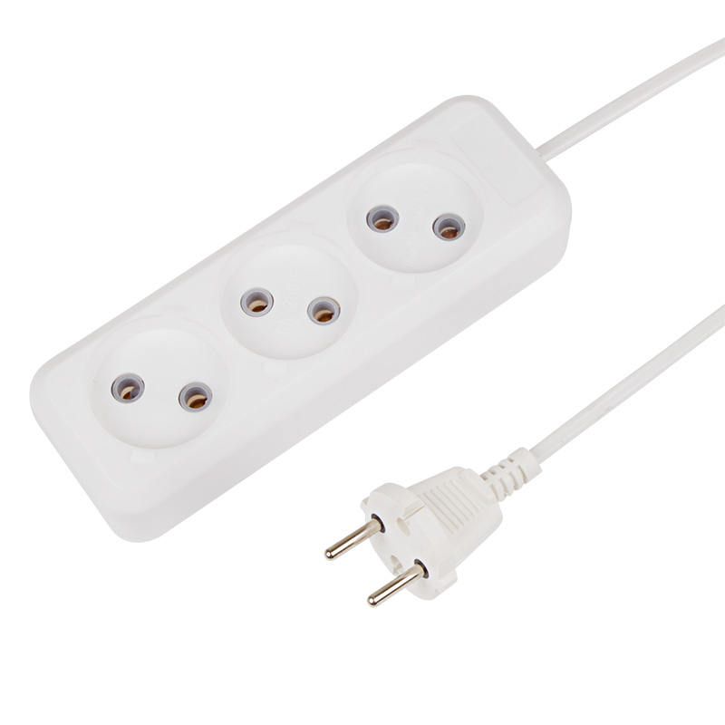 11-8733 Удлинитель бытовой REXANT 3м 3гн 2х0.75 мм2 белый