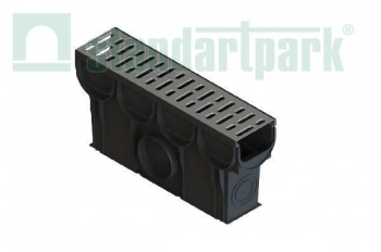 Пескоуловитель Polymax S'park 500x133x250 мм DN100 решетка стальная штамп