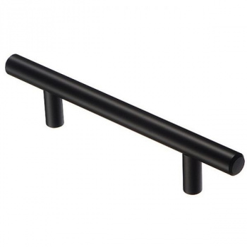 Ручка-рейлинг 160мм, диаметр 12 мм, матовый черный