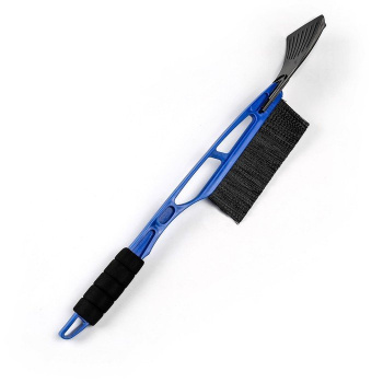 Щетка-сметка со скребком для снега, 52см, мягкая ручка, TORSO