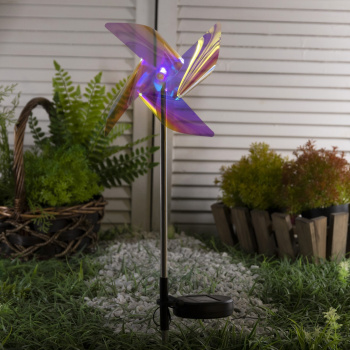 Светильник садовый на солнечной батарее "Ветерок", 66 см, 1LED, 300 m/ah, МУЛЬТИ   
