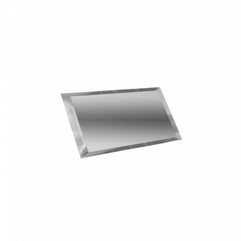 Плитка прямоугольная зеркальная графитовая с фацетом 10мм-480х120 мм
