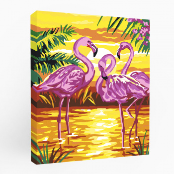 Картина по номерам Фламинго 40х50 см.