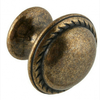 Ручка-кнопка, Д23 Ш22 В20, античная бронза