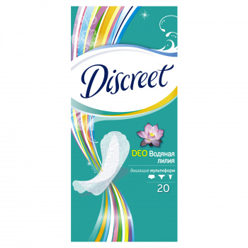 Прокладки ежедневные Discreet Deo Water Lily Single 20шт