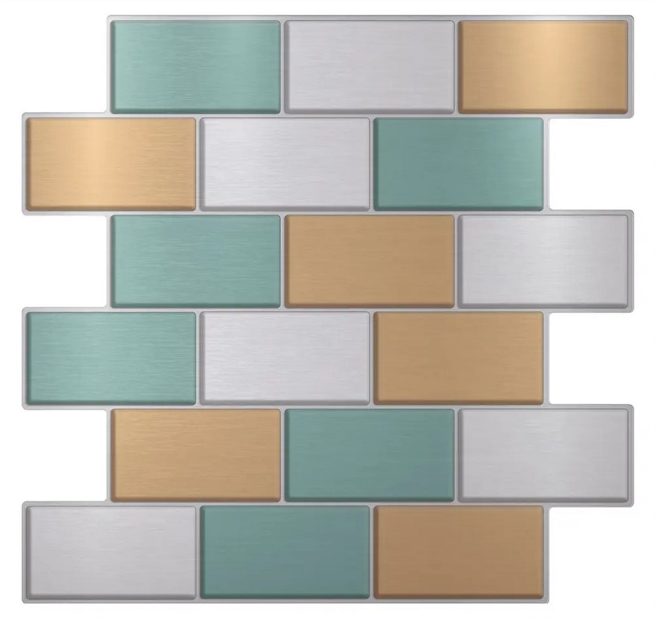 LT42-14047 Наклейка декоративная 3D мозаика Колибри 25х25 см 4 шт