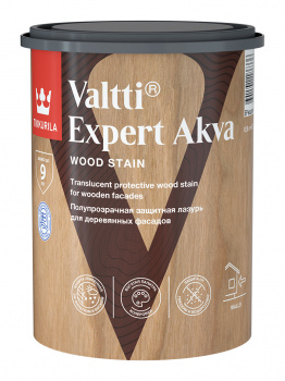 Антисептик декоративный Tikkurila Valtti Expert Akva полуматовый полупрозрачный 0,9л