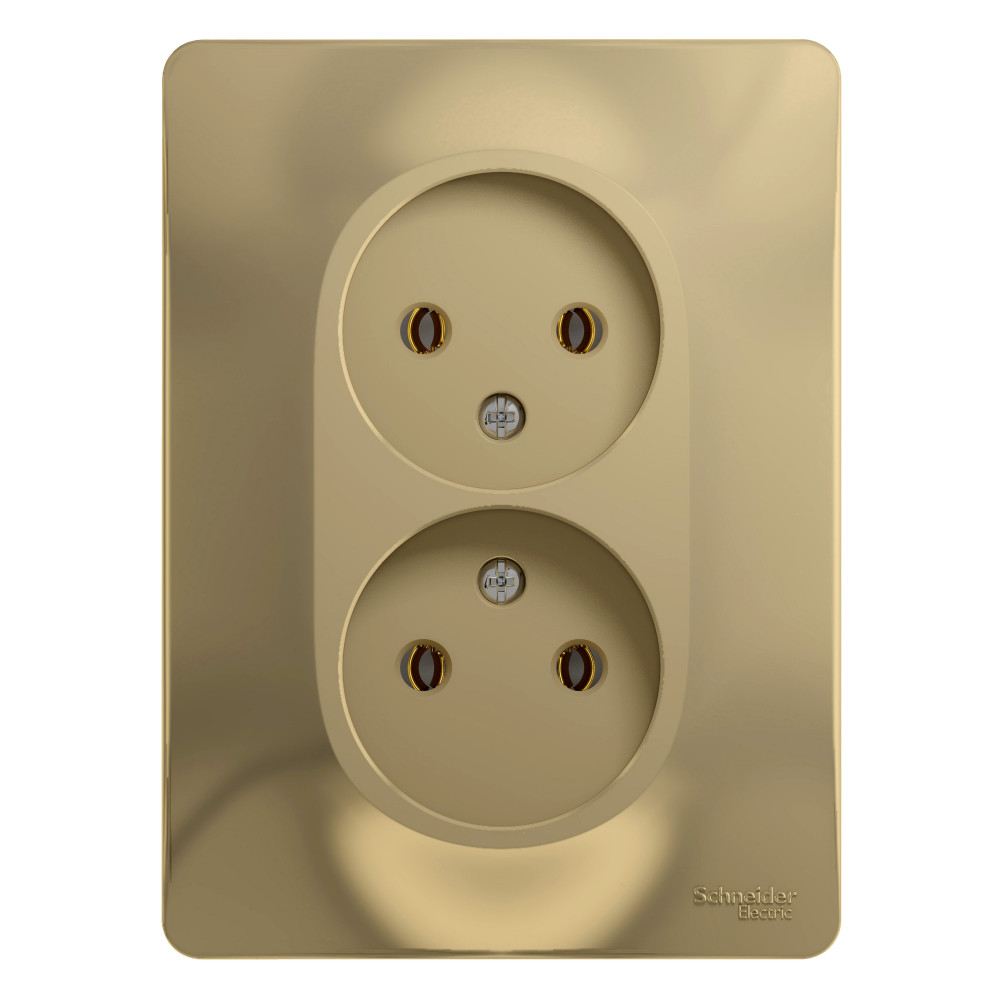 GSL000420 GLOSSA титан в сборе Розетка СП 2м 16А