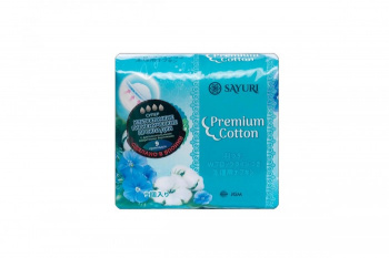 Прокладки гигиенические Sayuri Premium Cotton супер 24см 9шт