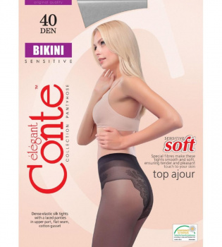 Колготки CONTE BIKINI 40 grafit 4