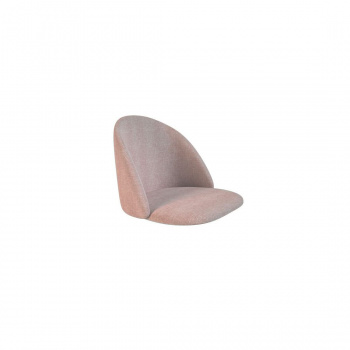 Кресло SHT-ST35/SHT-S39, микровелюр розовый десерт/дерево прозрачный лак