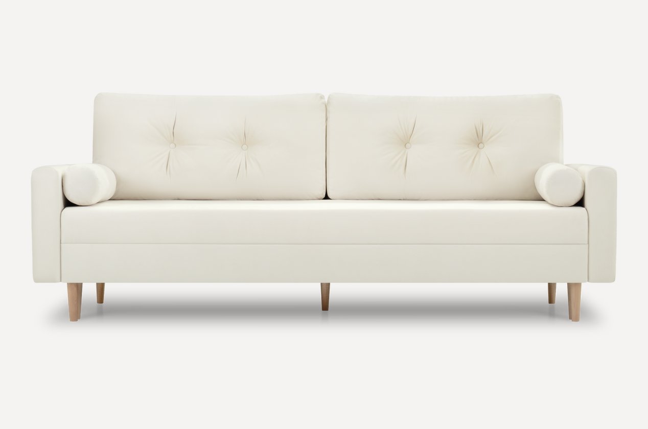 Диван прямой Нумо Velvet White