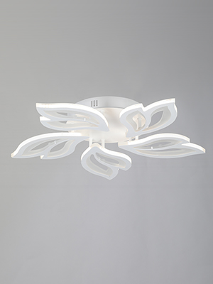Люстра потолочная V2520-0/5PL, LED 55Вт, 3900-4200К, 26 м2, цвет белый