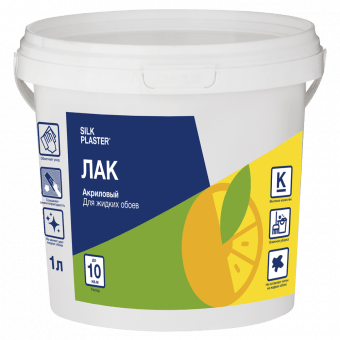 Лак для жидких обоев и декоративной штукатурки Silk Plaster (1 л)