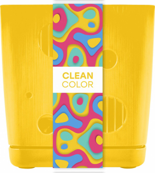 Горшок для цветов InGreen Clean Color 1,1л, cosmic yellow