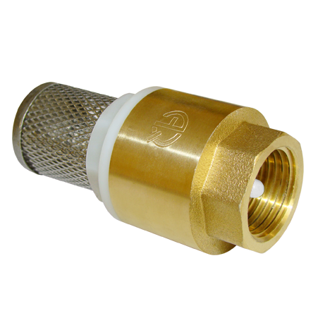 Клапан обратный с пластиковым сердечником с сеткой 1 1/4" (AQUALINK  50/5)