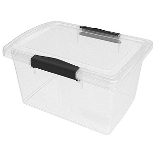 KL249411999 Ящик для хранения Keeplex Vision с защелками 2,5л 21,5х16х11,5см прозрачный кристалл