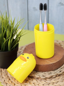 Контейнер для зубных щеток / кистей "Little duck" yellow