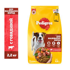 Корм сухой PEDIGREE для взрослых собак маленьких пород Говядина 2,2 кг