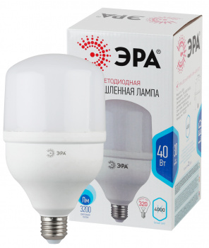 Лампа светодиодная ЭРА POWER  LED T120-40W-4000-E27/E40